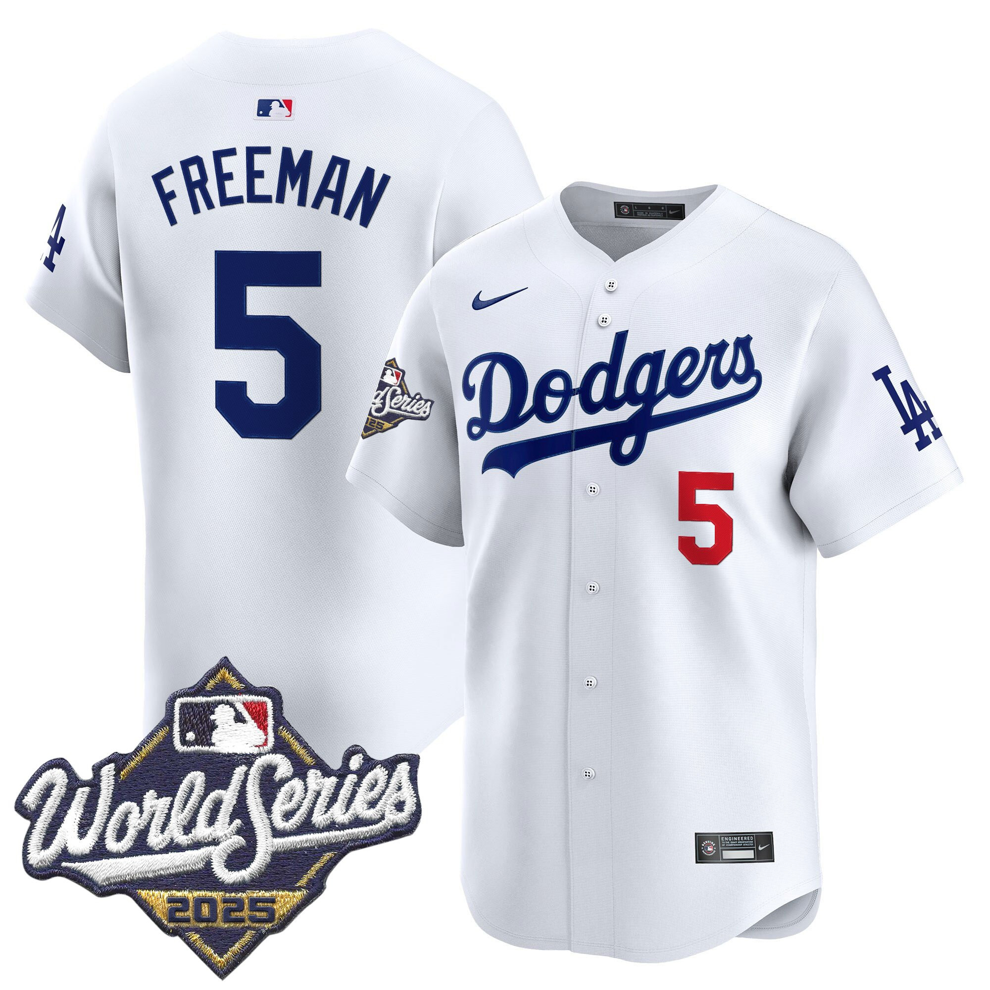 Men's Dodgers 2025 World Series Vapor Premier Limited Jersey - All Stitched - Image 3