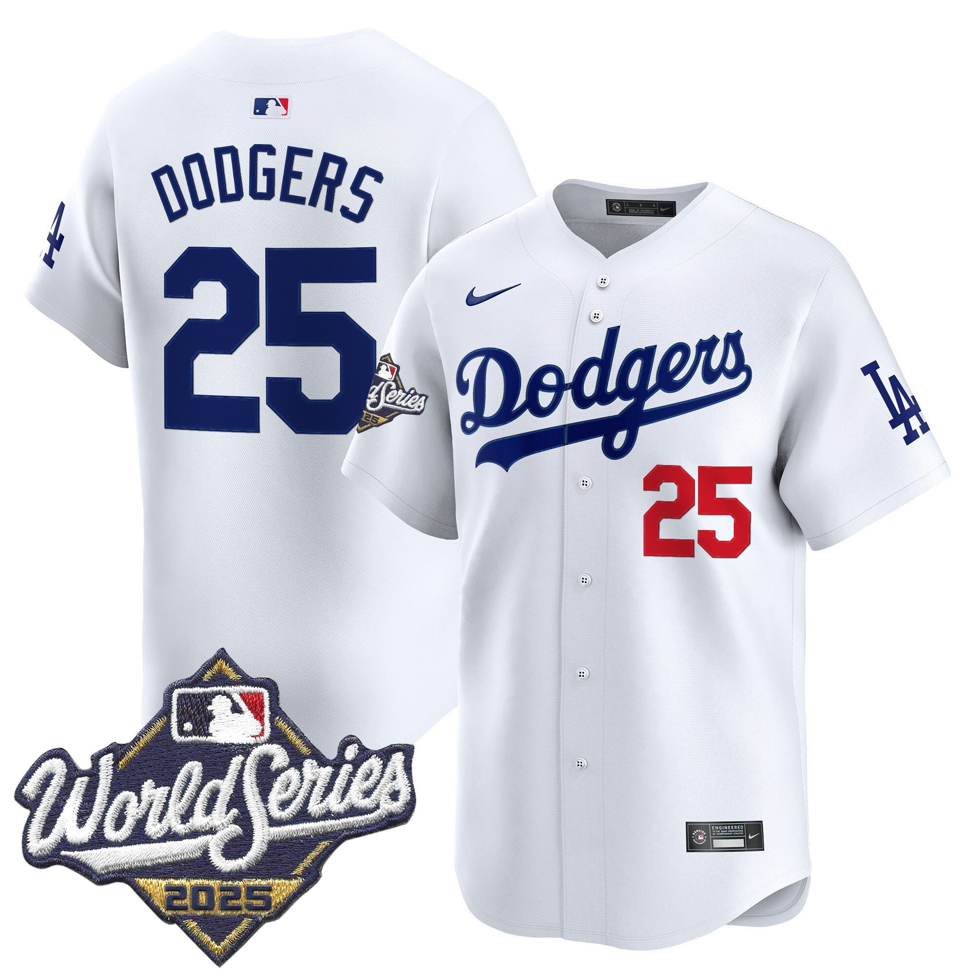 Men's Dodgers 2025 World Series Vapor Premier Limited Jersey - All Stitched - Image 10
