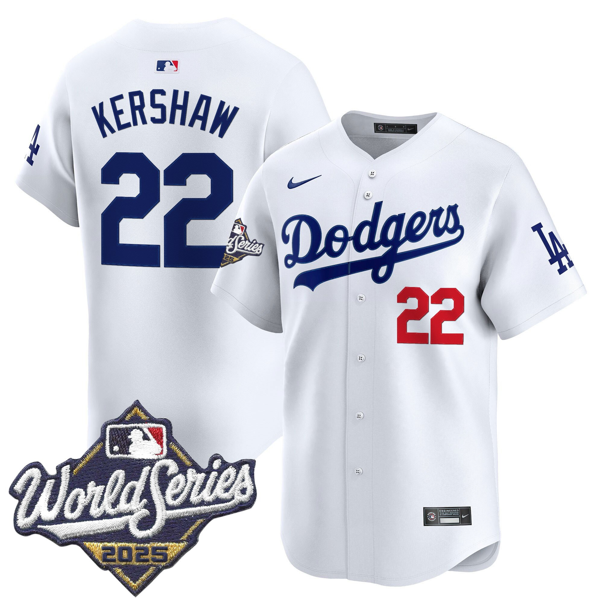 Men's Dodgers 2025 World Series Vapor Premier Limited Jersey - All Stitched - Image 9