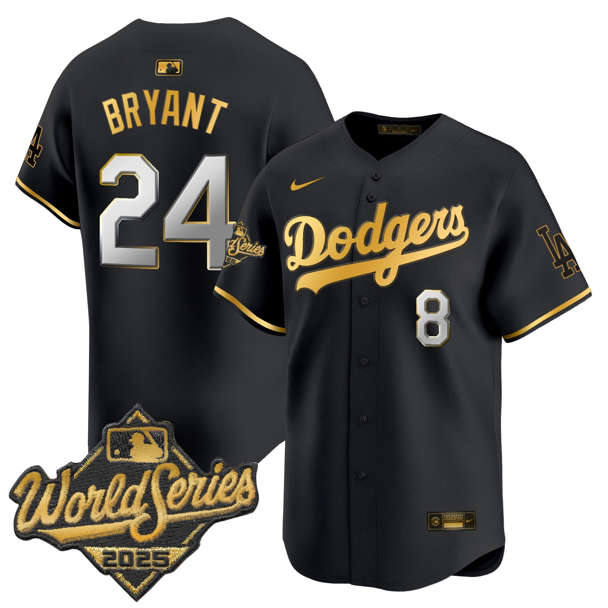 Men's Dodgers 2025 World Series Vapor Premier Limited Jersey - All Stitched - Image 50