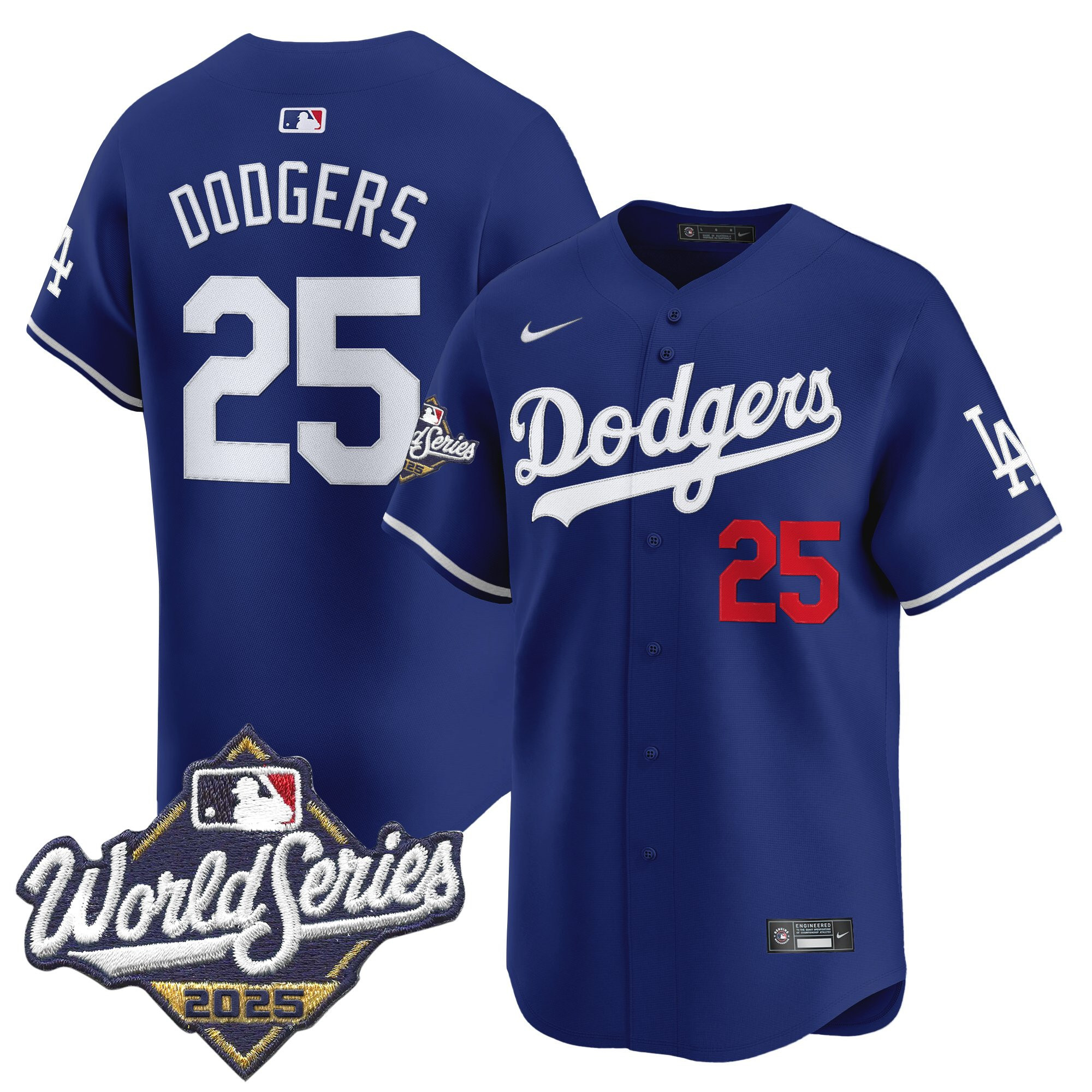 Men's Dodgers 2025 World Series Vapor Premier Limited Jersey - All Stitched - Image 21
