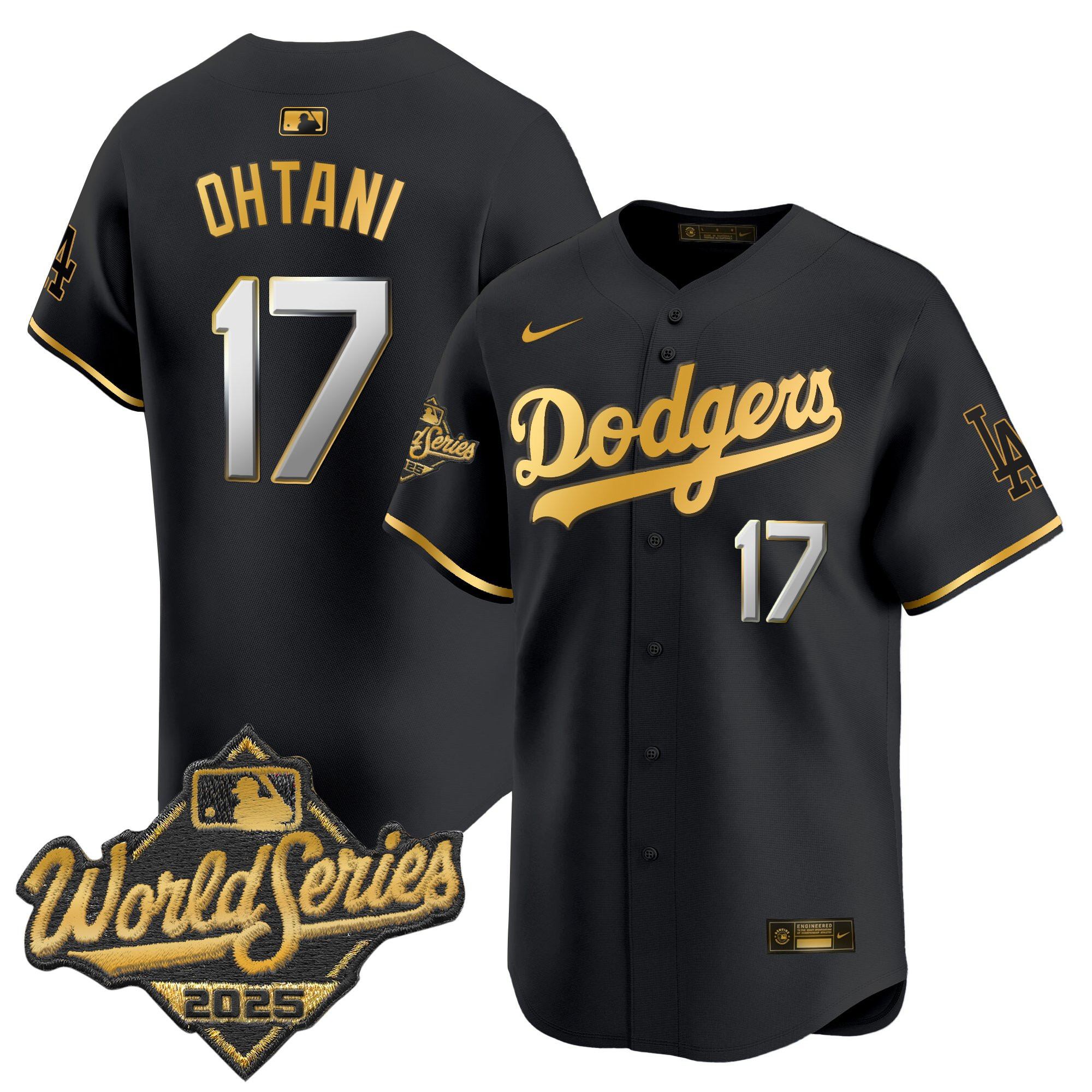 Men's Dodgers 2025 World Series Vapor Premier Limited Jersey - All Stitched - Image 45