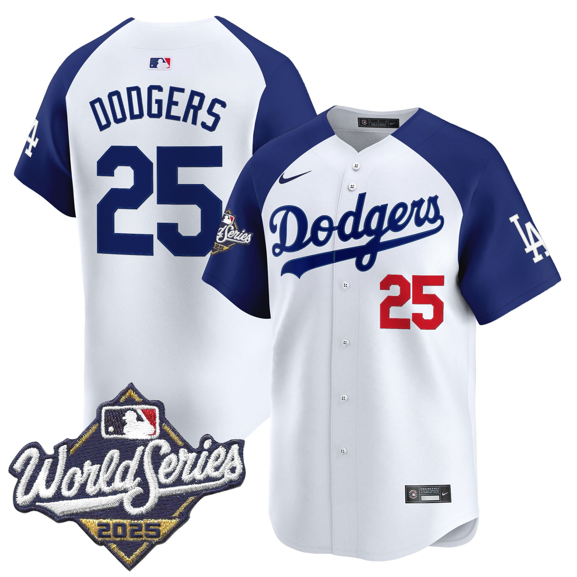 Men's Dodgers 2025 World Series Vapor Premier Limited Jersey - All Stitched - Image 32