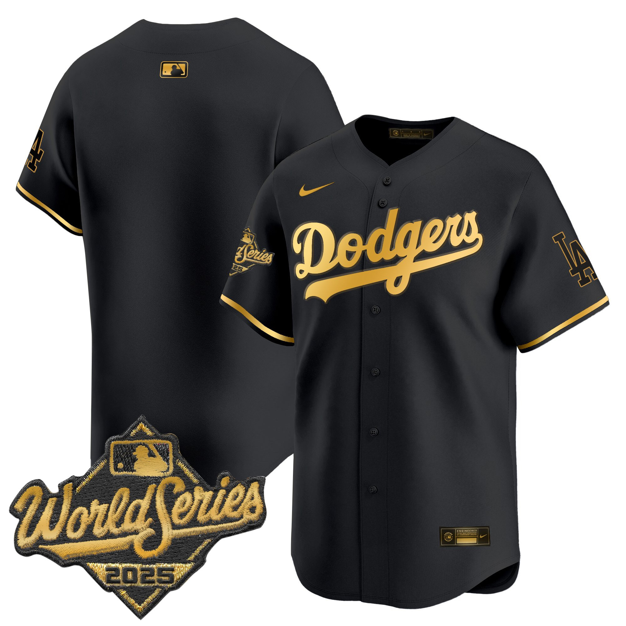 Men's Dodgers 2025 World Series Vapor Premier Limited Jersey - All Stitched - Image 55