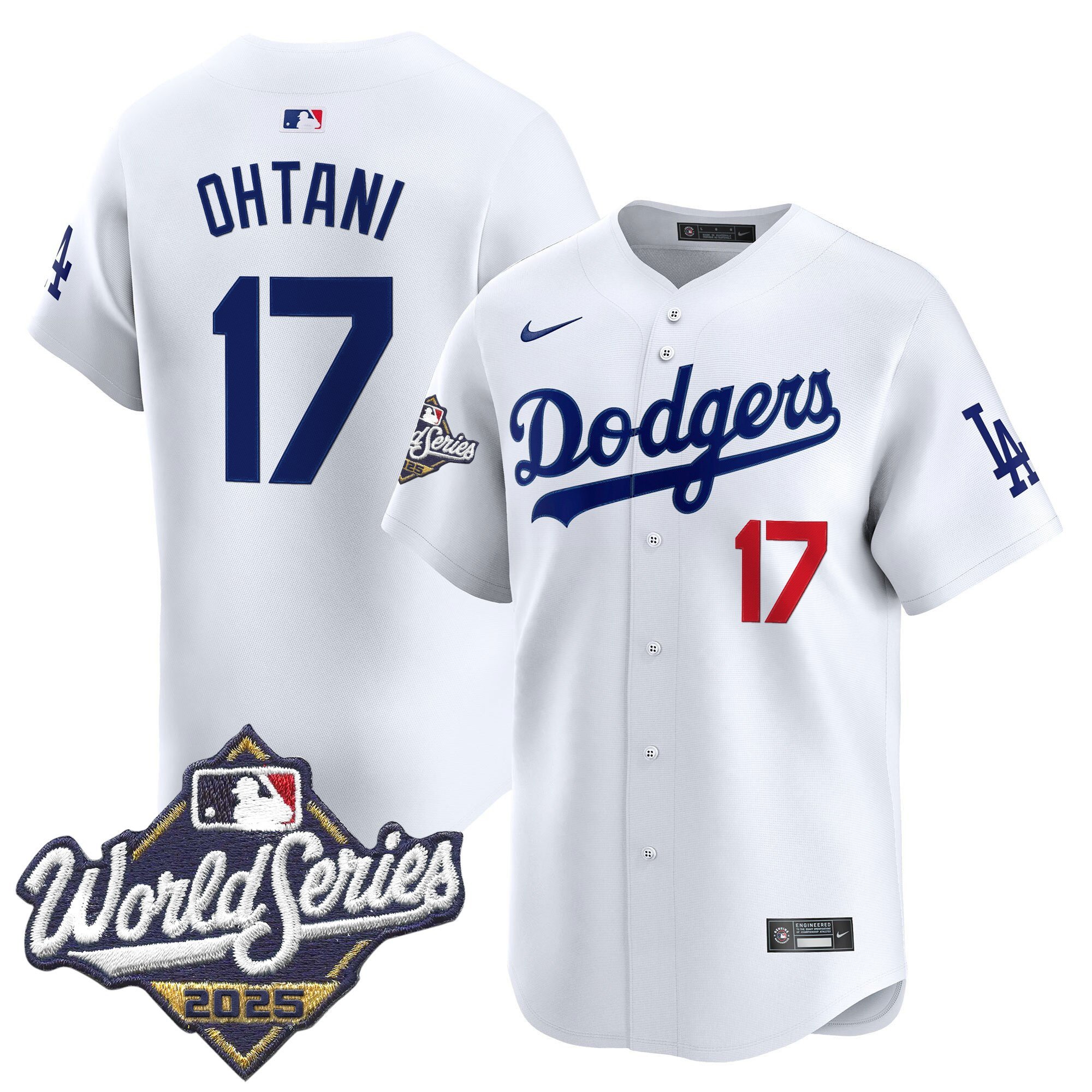 Men's Dodgers 2025 World Series Vapor Premier Limited Jersey - All Stitched
