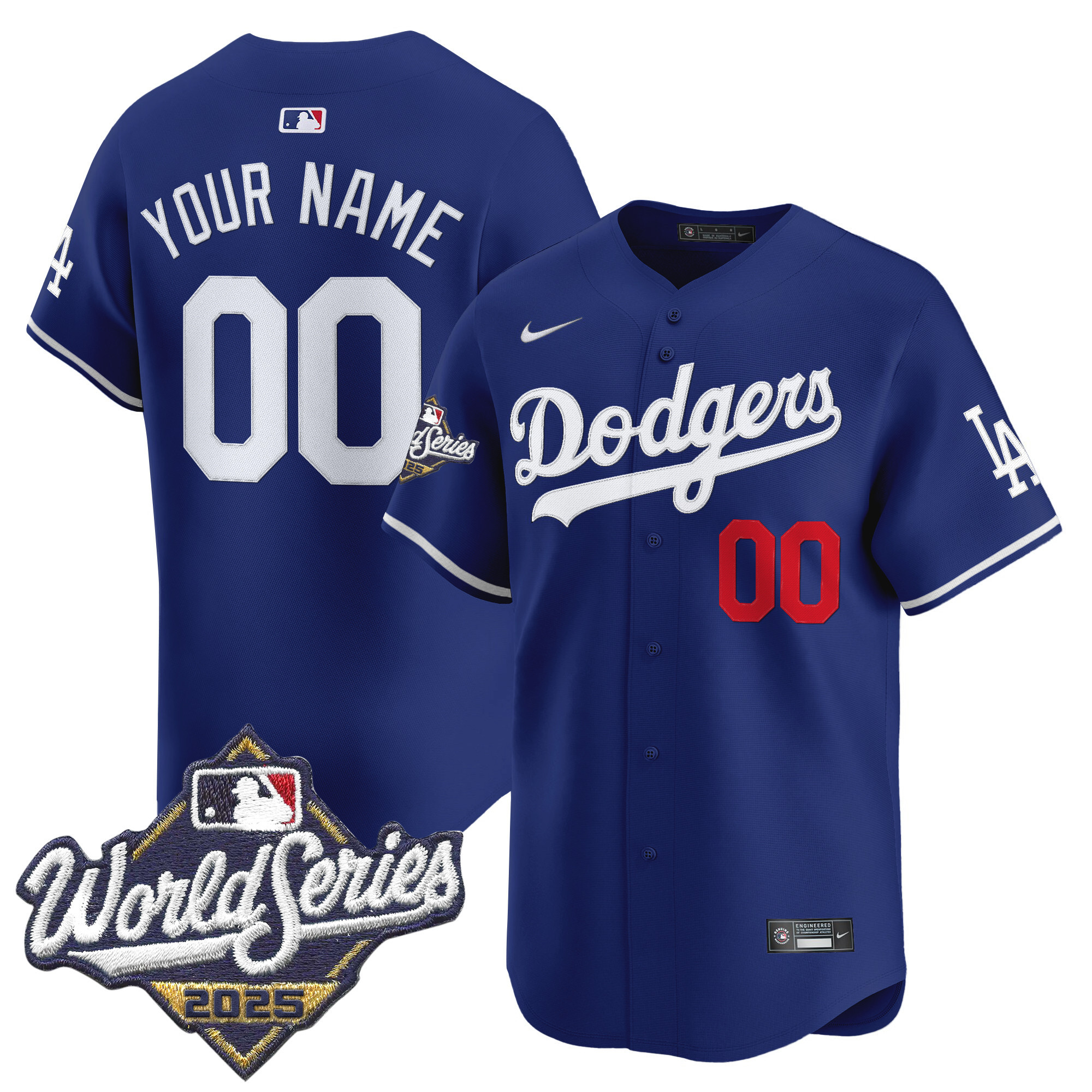 Dodgers 2025 World Series Vapor Premier Limited Custom Jersey - All Stitched - Image 2
