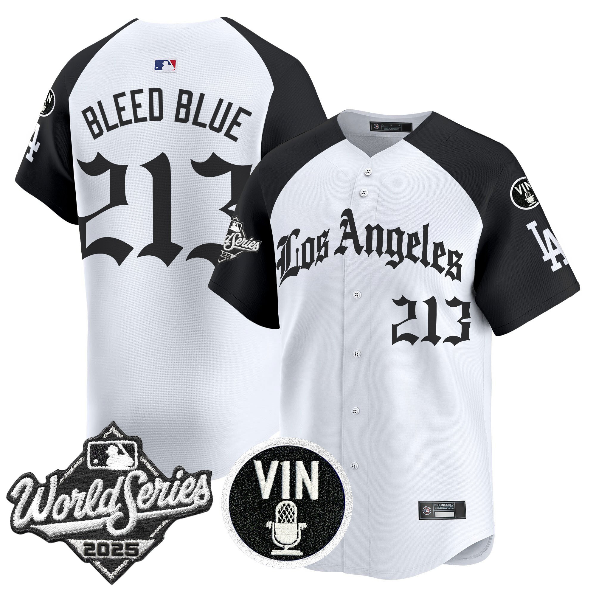Men's Dodgers 2025 World Series Vapor Premier Limited Jersey - LA Gothic Edition - All Stitched - Image 24