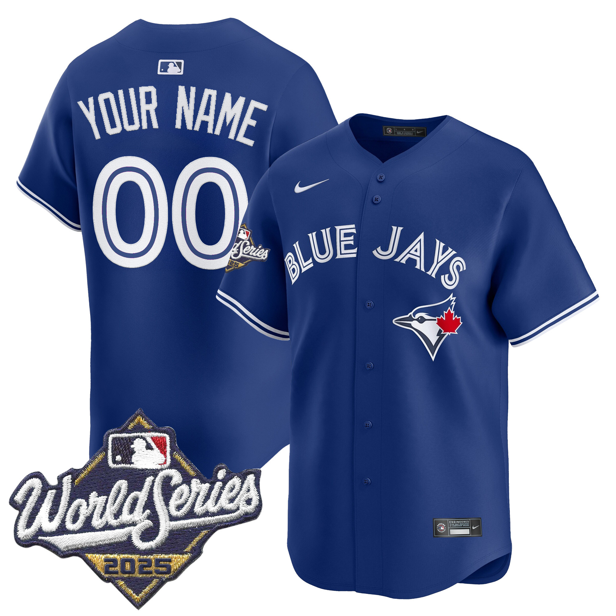 Toronto Blue Jays 2025 World Series Vapor Premier Limited Custom Jersey - All Stitched - Image 4