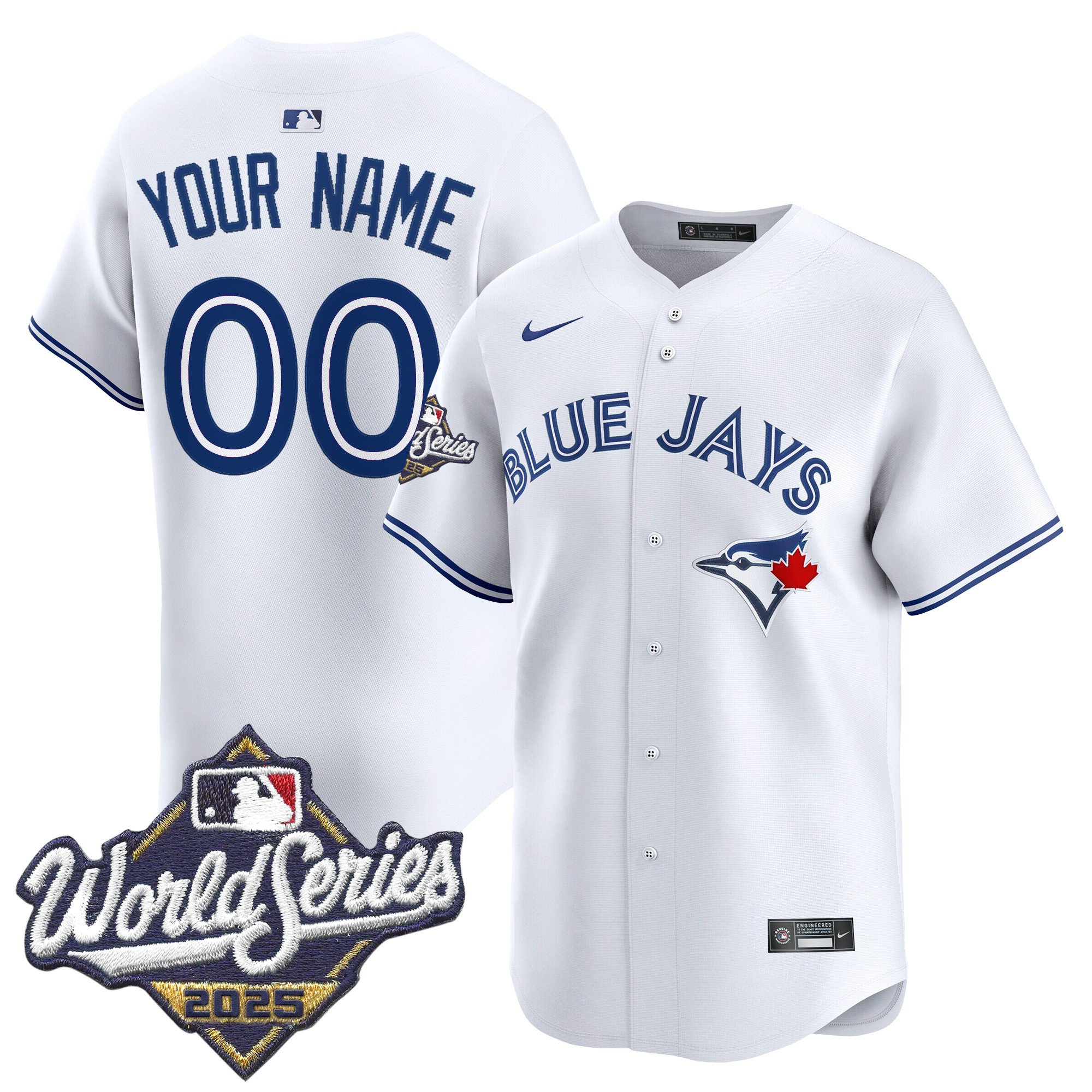 Toronto Blue Jays 2025 World Series Vapor Premier Limited Custom Jersey - All Stitched - Image 6
