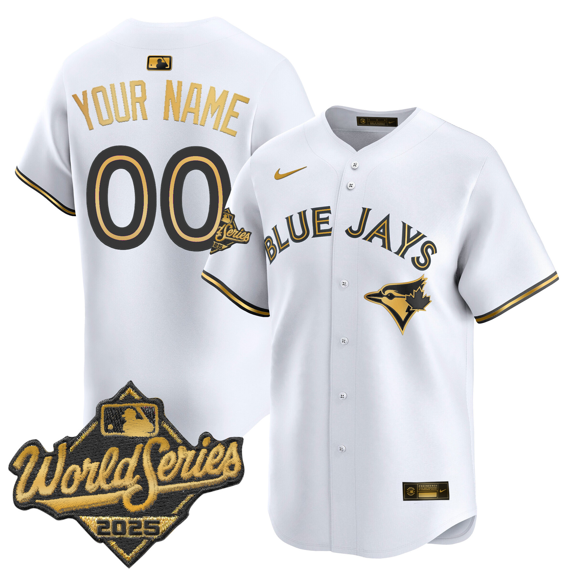 Toronto Blue Jays 2025 World Series Vapor Premier Limited Custom Jersey - All Stitched - Image 2