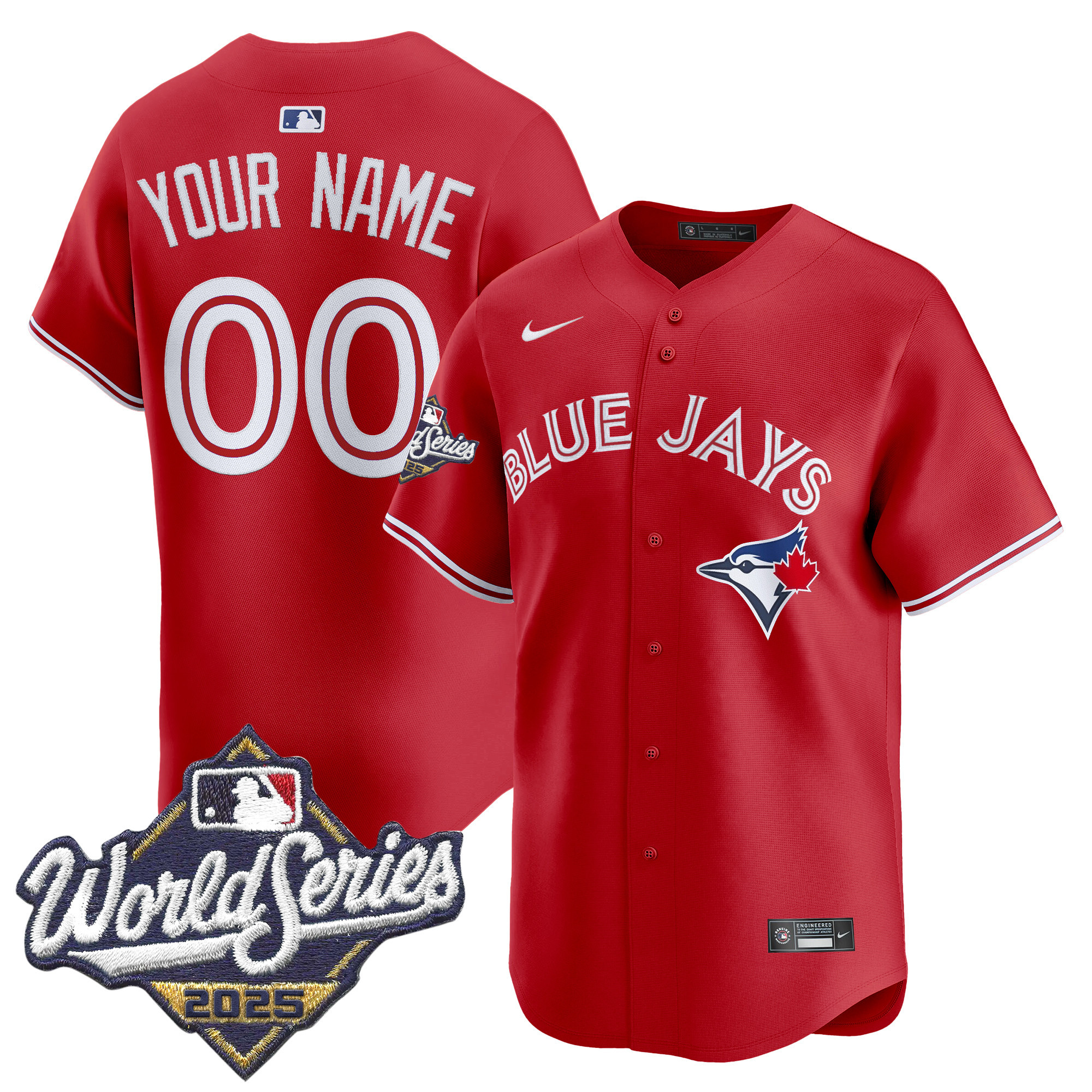 Toronto Blue Jays 2025 World Series Vapor Premier Limited Custom Jersey - All Stitched - Image 5