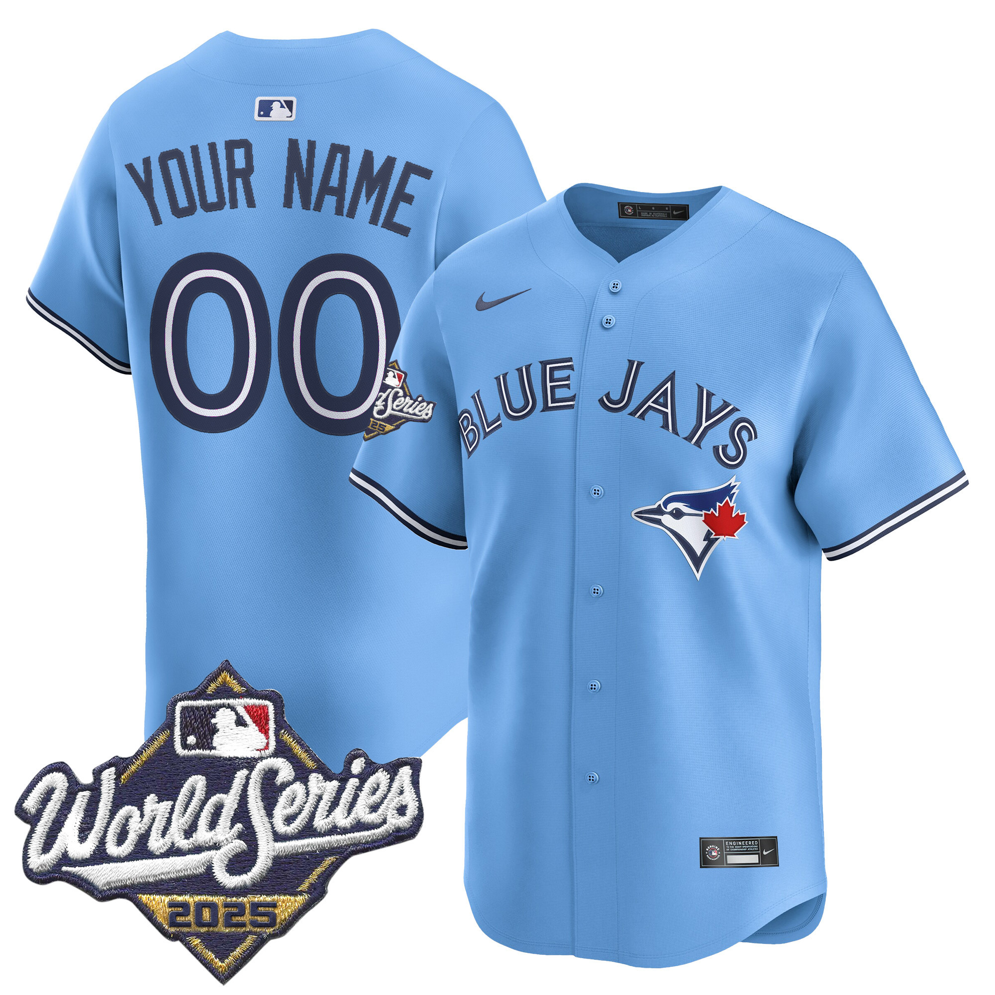 Toronto Blue Jays 2025 World Series Vapor Premier Limited Custom Jersey - All Stitched - Image 3