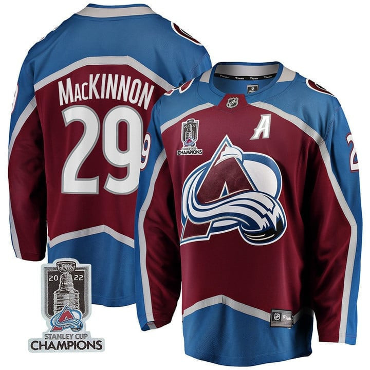 Men's Colorado Avalanche Players Jersey Champions Patch - All Stitched - Image 10