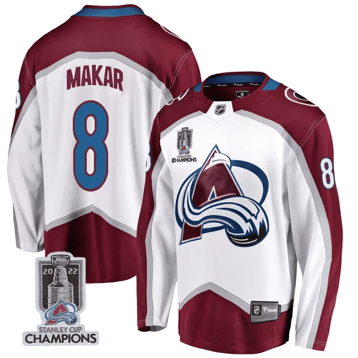 Men's Colorado Avalanche Players Jersey Champions Patch - All Stitched - Image 15