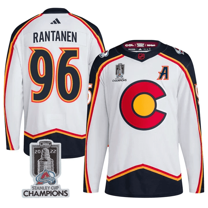 Men's Colorado Avalanche Players Jersey Champions Patch - All Stitched - Image 7