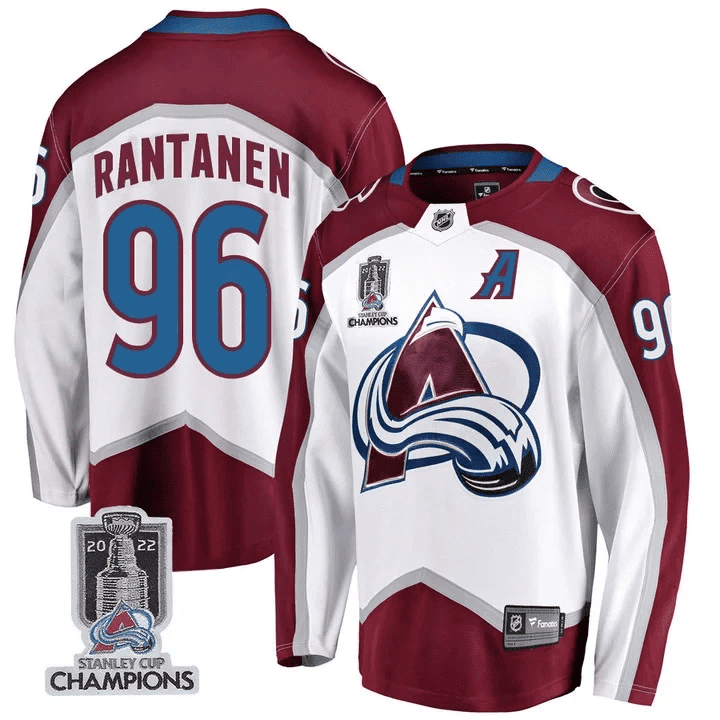 Men's Colorado Avalanche Players Jersey Champions Patch - All Stitched - Image 21