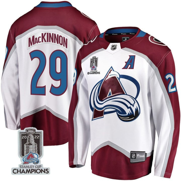 Men's Colorado Avalanche Players Jersey Champions Patch - All Stitched - Image 17