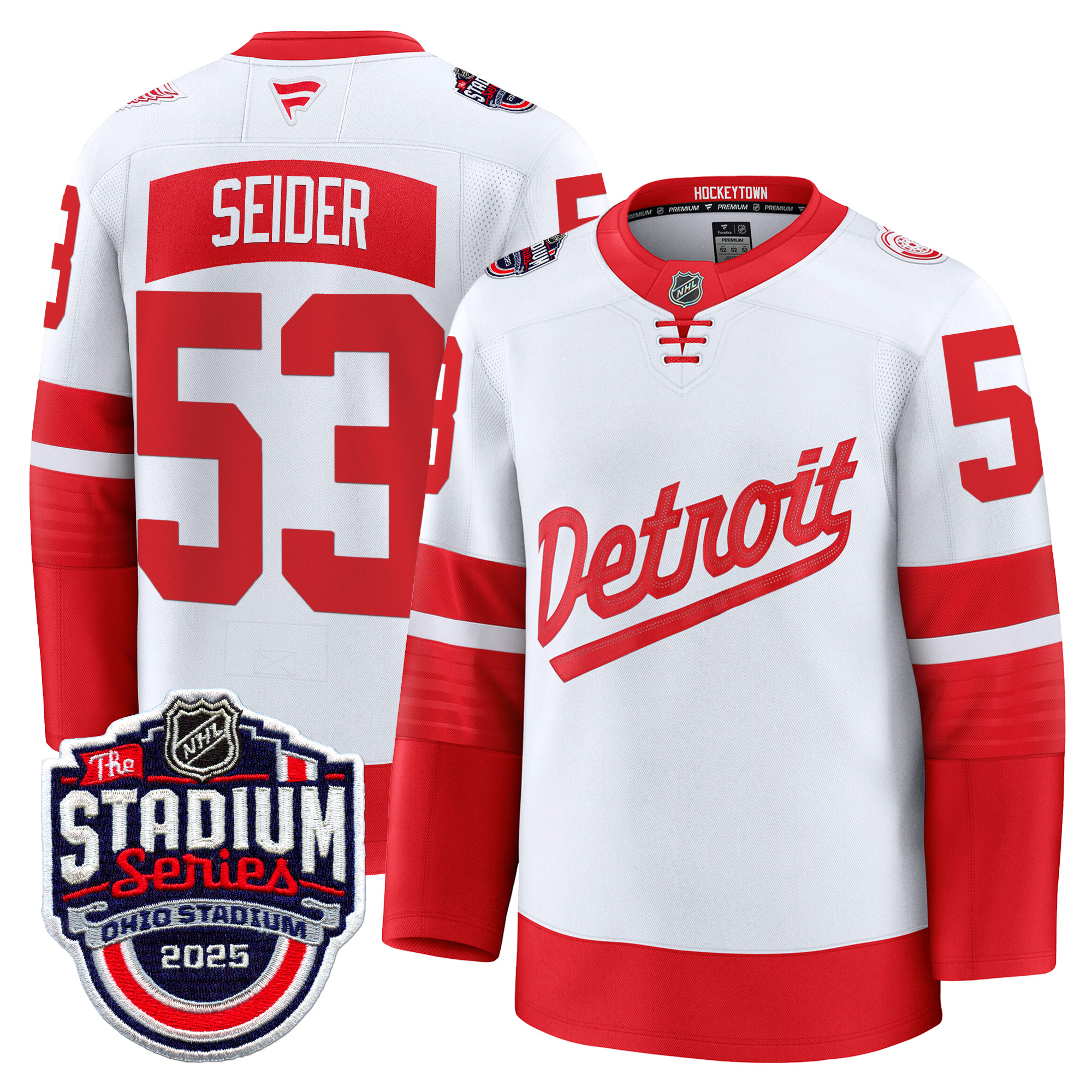 Men's Detroit Red Wings 2025 Stadium Series Premium Jersey - All Stitched - Image 2