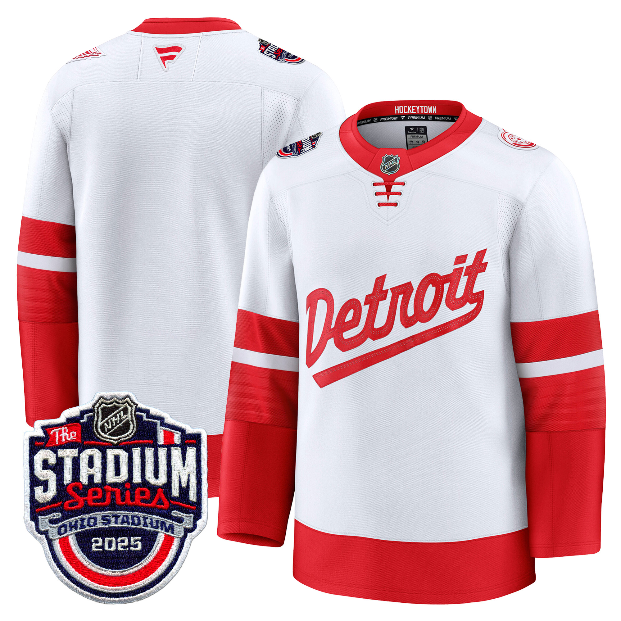 Men's Detroit Red Wings 2025 Stadium Series Premium Jersey - All Stitched - Image 8