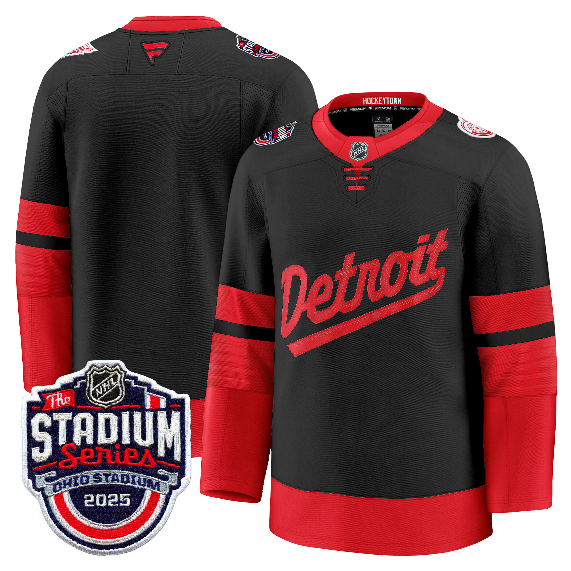 Men's Detroit Red Wings 2025 Stadium Series Premium Jersey - All Stitched - Image 24