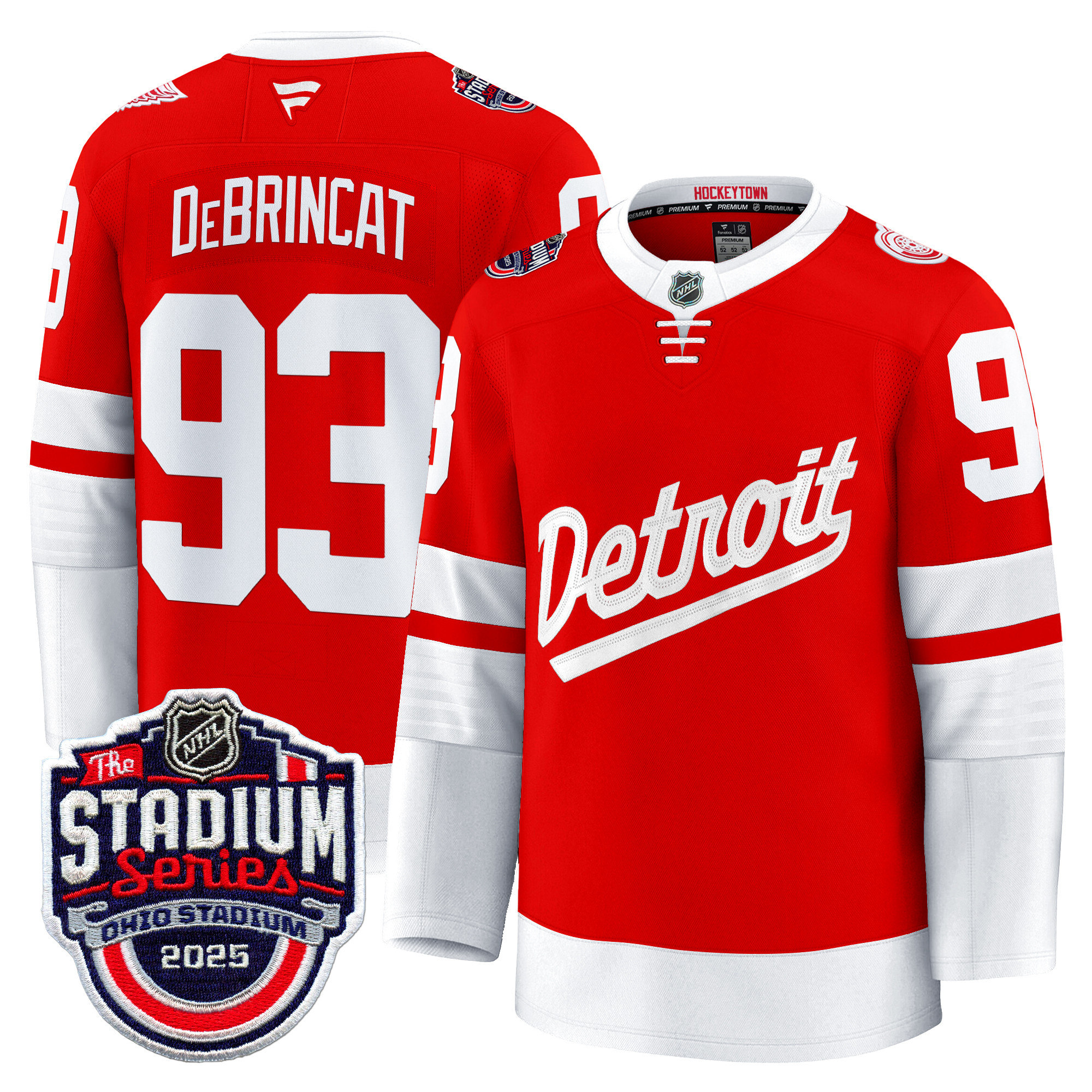 Men's Detroit Red Wings 2025 Stadium Series Premium Jersey - All Stitched - Image 15
