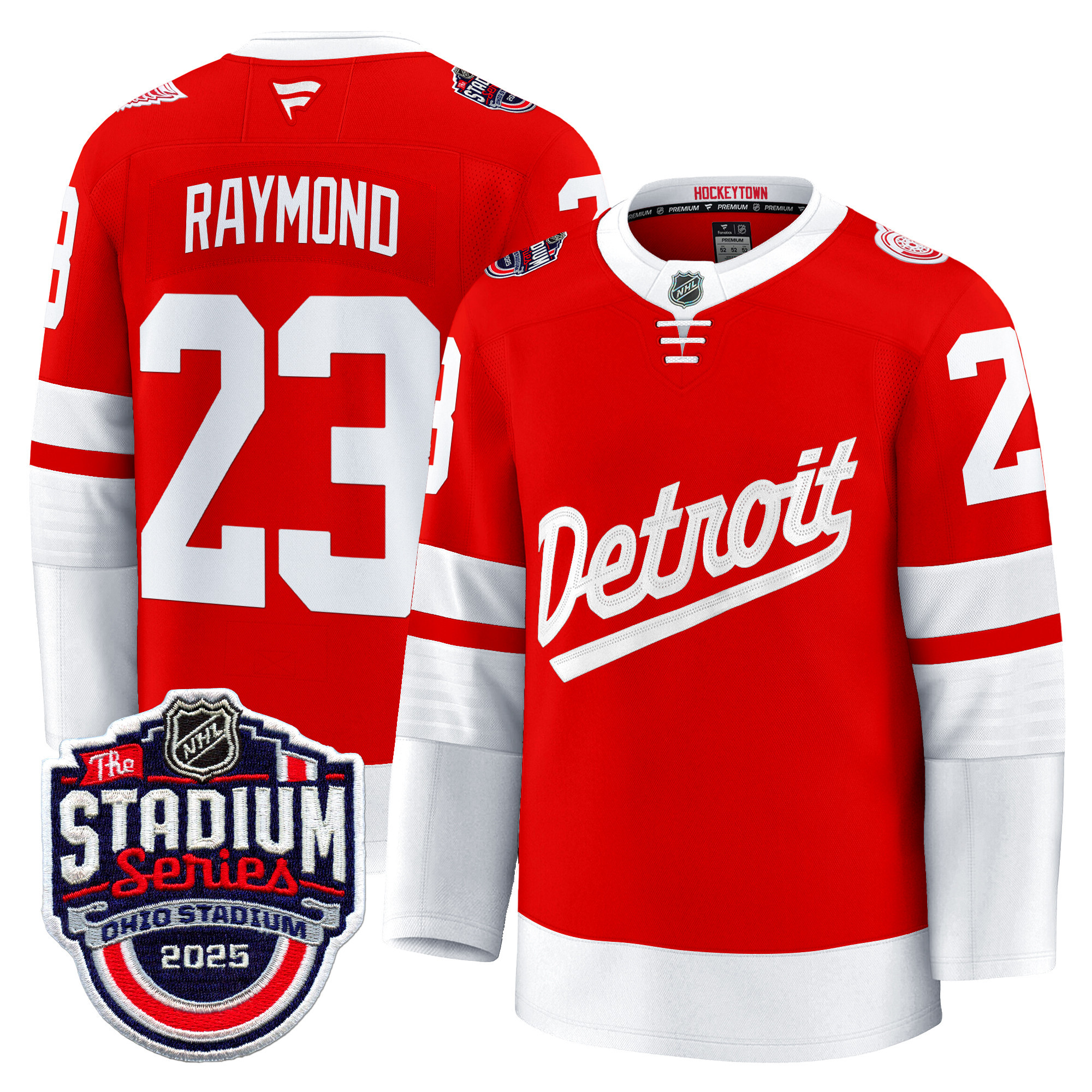 Men's Detroit Red Wings 2025 Stadium Series Premium Jersey - All Stitched - Image 9