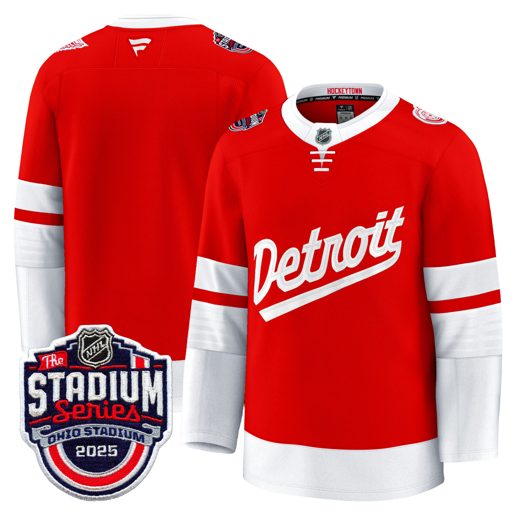 Men's Detroit Red Wings 2025 Stadium Series Premium Jersey - All Stitched - Image 16