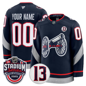 Columbus Blue Jackets 2025 Stadium Series & #13 Johnny Gaudreau Patch Premium Custom Jersey - All Stitched