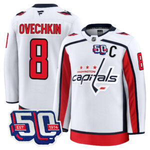 Men's Washington Capitals 50th Anniversary Premium Jersey - All Stitched