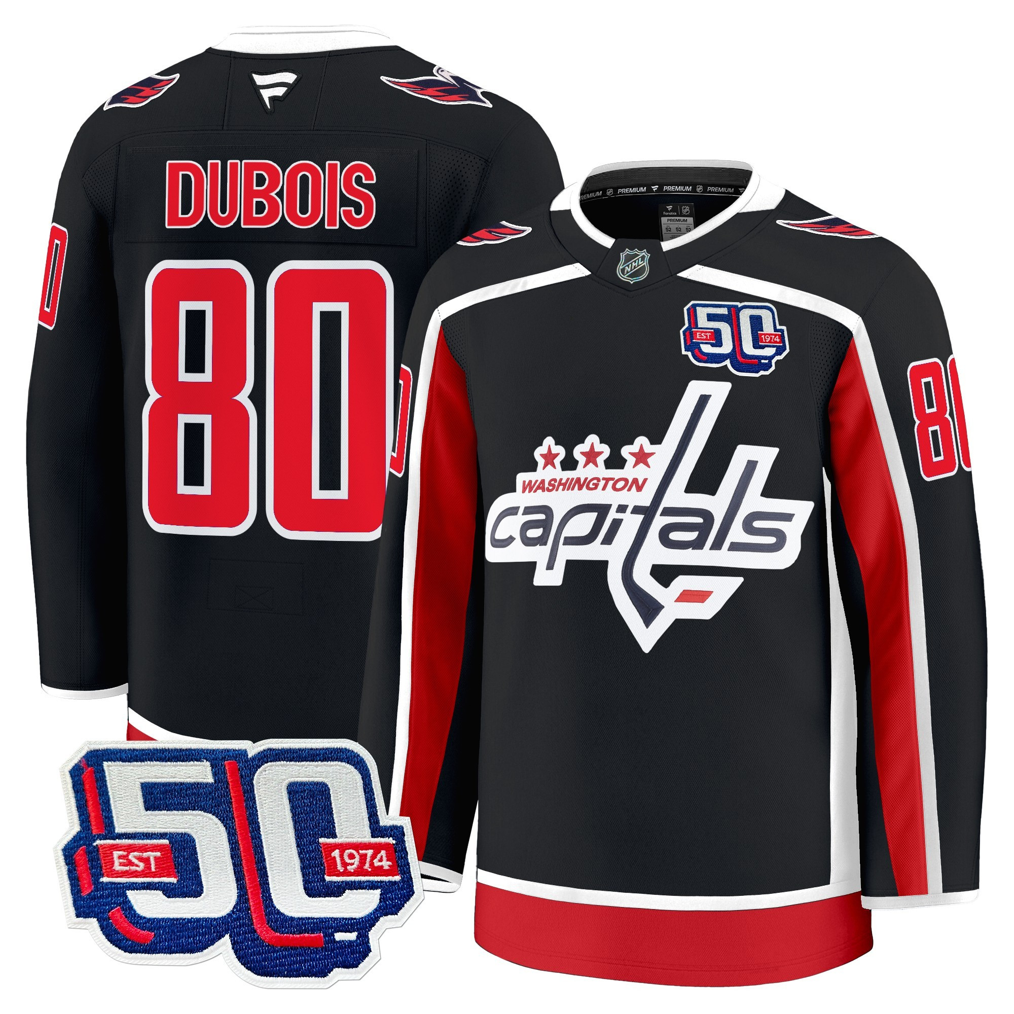 Men's Washington Capitals 50th Anniversary Premium Jersey - All Stitched - Image 17