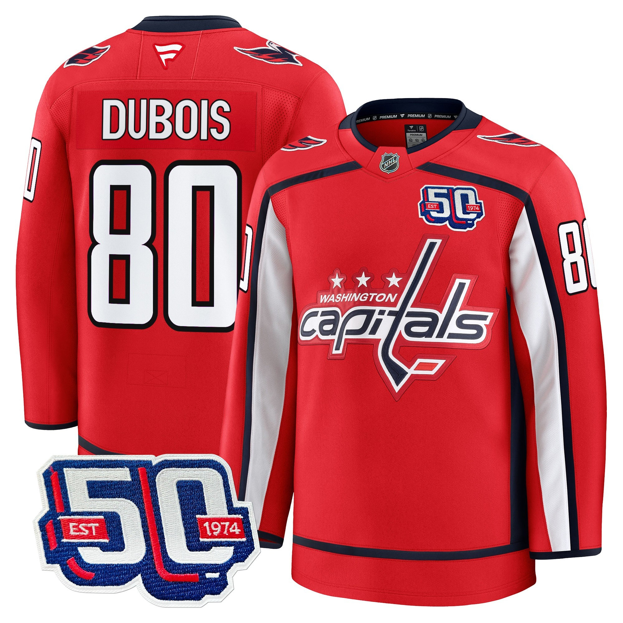 Men's Washington Capitals 50th Anniversary Premium Jersey - All Stitched - Image 10