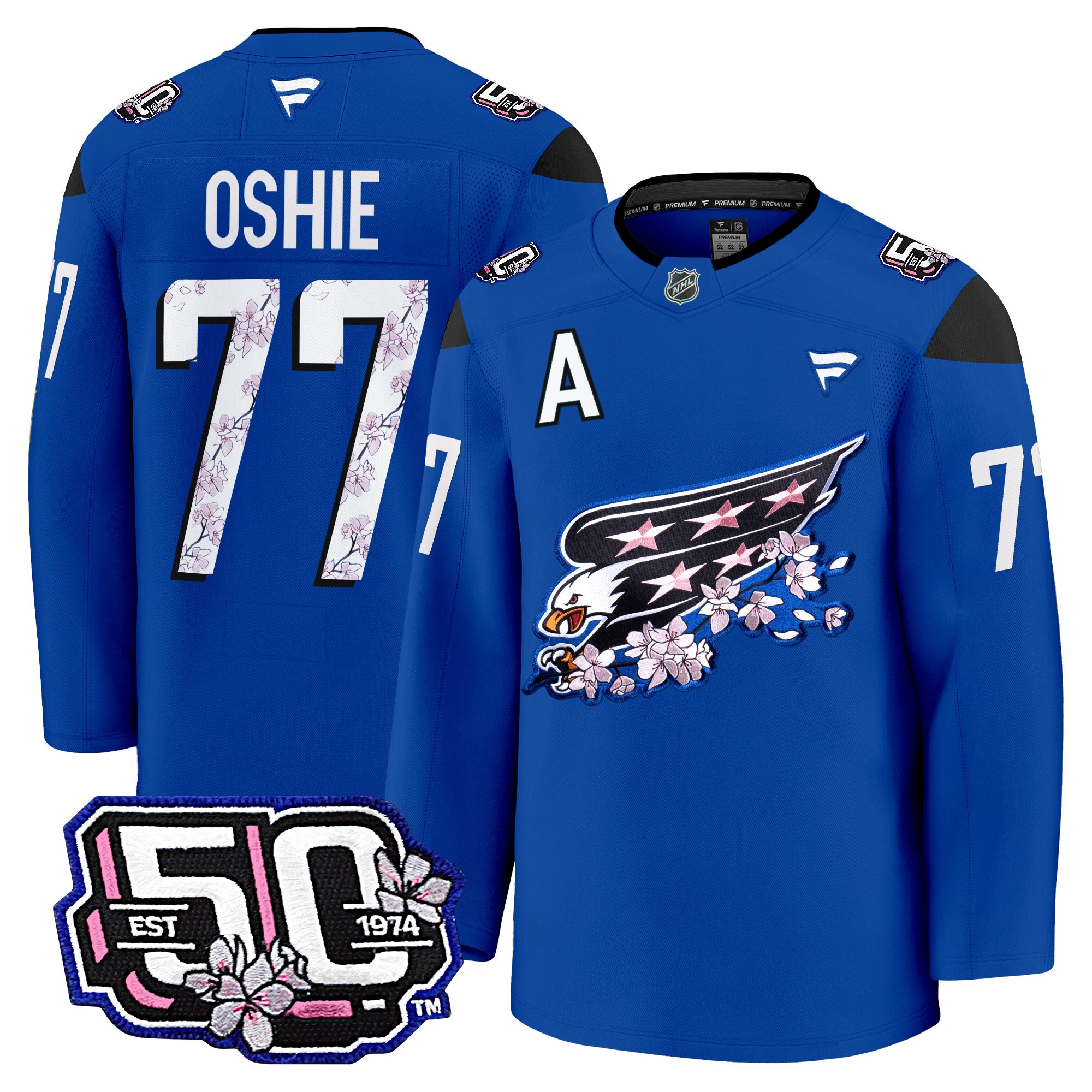 Men's Washington Capitals 50th Anniversary Premium Jersey - All Stitched - Image 34
