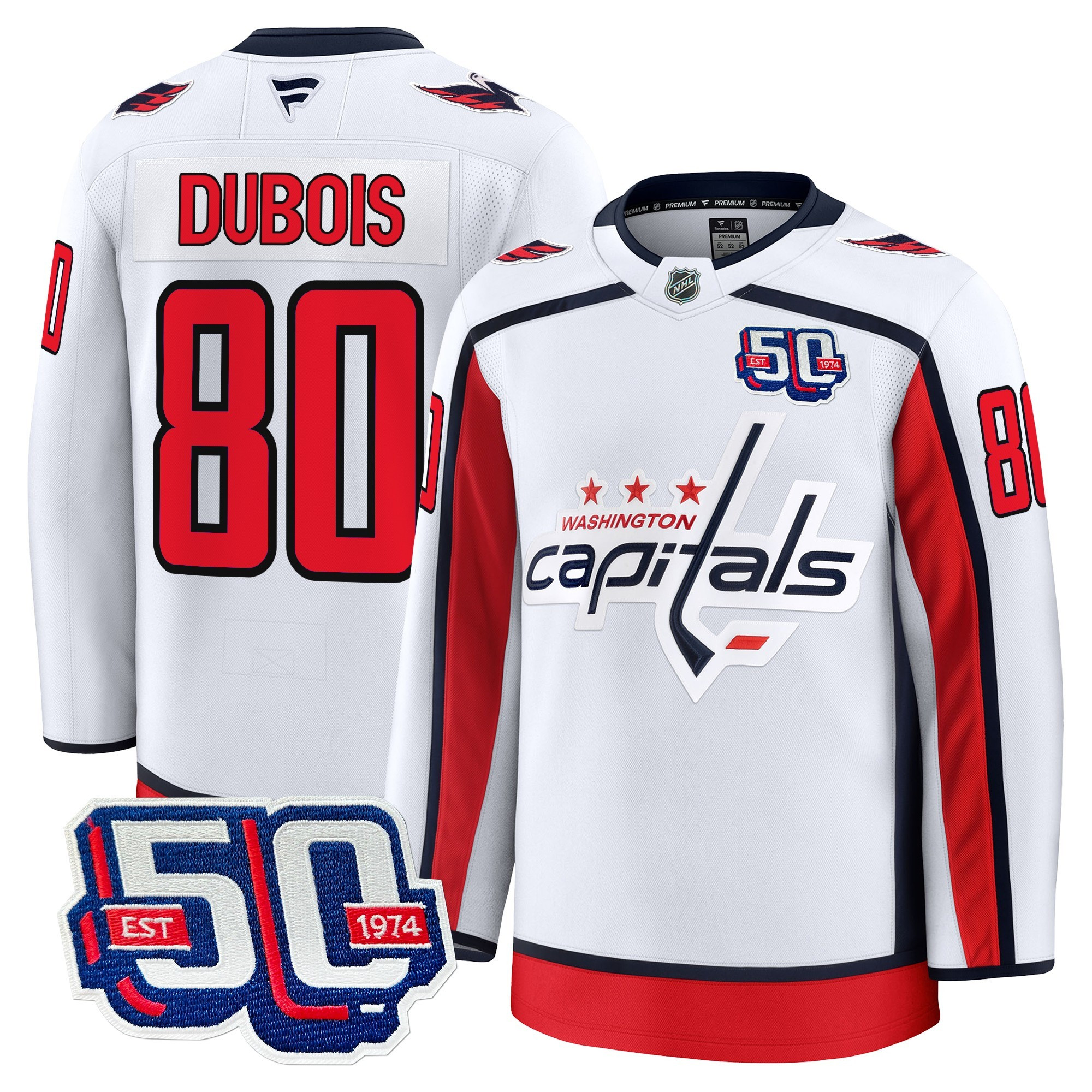 Men's Washington Capitals 50th Anniversary Premium Jersey - All Stitched - Image 3