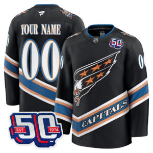 Washington Capitals 50th Anniversary Premium Custom Jersey V2 - All Stitched