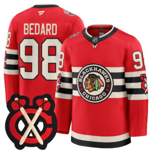 Men's Chicago Blackhawks Winter Classic Patch Premium Jersey - All Stitched