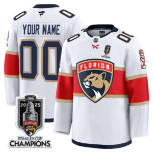 Florida Panthers 2025 Stanley Cup Champions Premium Custom Jersey - All Stitched