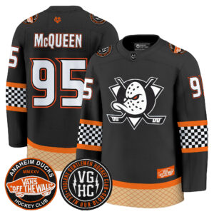 Men's Anaheim Ducks Checkerboard 2025 Premium Jersey - All Stitched