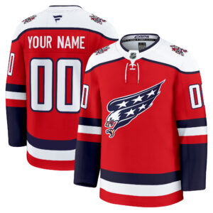 Washington Capitals Screaming Eagle Alternate Premium Custom Jersey - All Stitched