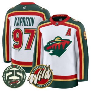Minnesota Wild 2025/26 Premium Jersey - 25th Anniversary Patch - All Stitched