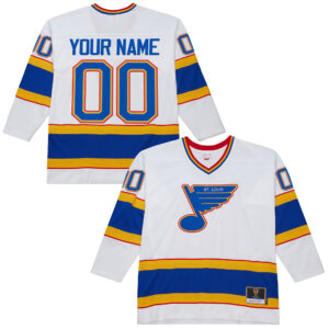 St. Louis Blues Throwback 1990-91 Power Play Custom Jersey - All Stitched