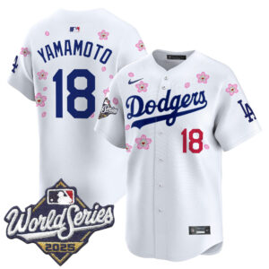 Men's Dodgers 2025 World Series x Tokyo Series Vapor Premier Limited Jersey - Stitched