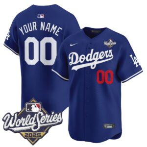 Dodgers 2025 World Series Vapor Premier Limited Custom Jersey V2 - All Stitched