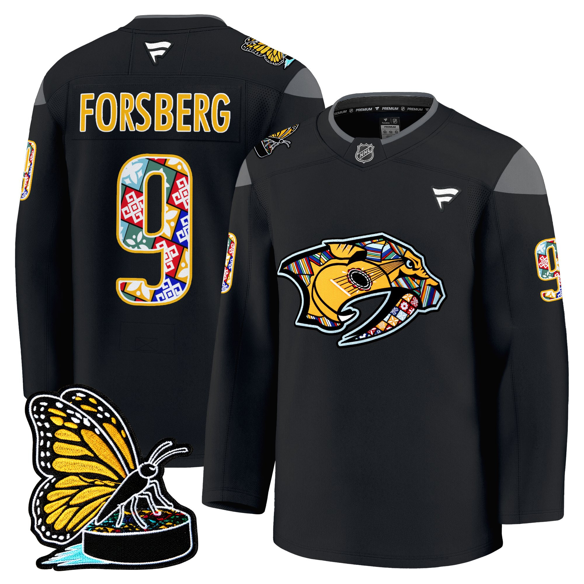 Men's Nashville Predators 2025 Hispanic Music Heritage Night Premium Jersey - All Stitched