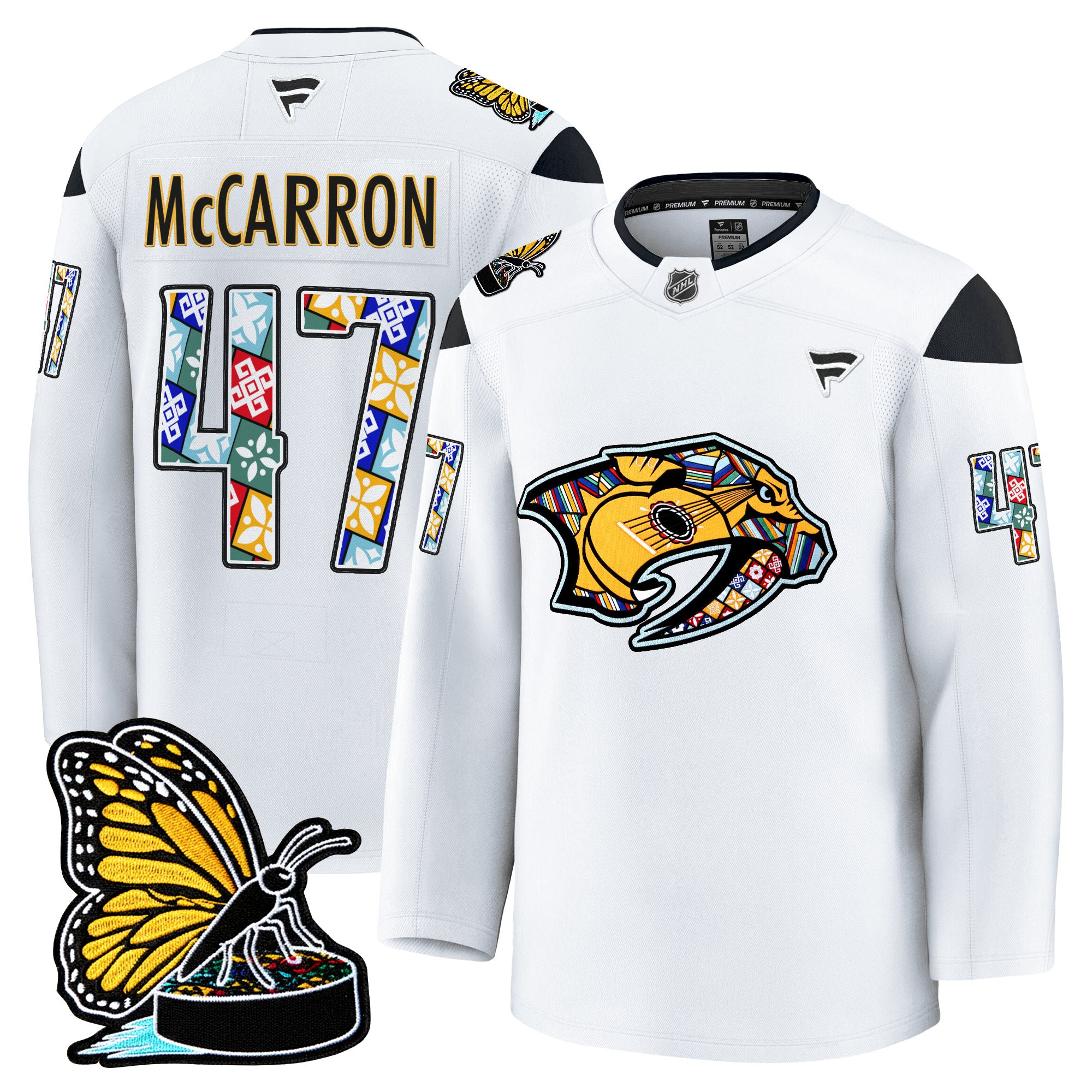 Men's Nashville Predators 2025 Hispanic Music Heritage Night Premium Jersey - All Stitched - Image 23