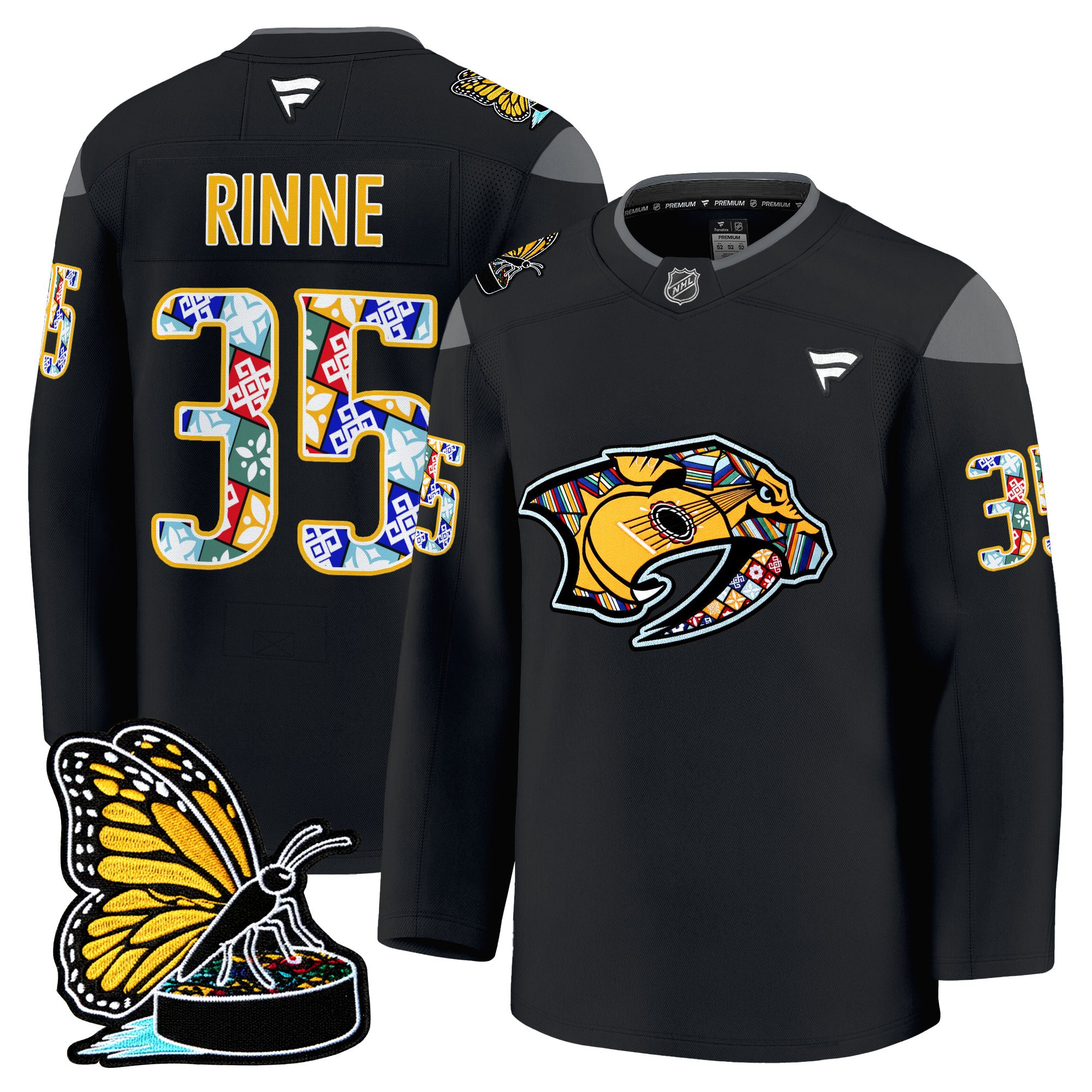 Men's Nashville Predators 2025 Hispanic Music Heritage Night Premium Jersey - All Stitched - Image 6