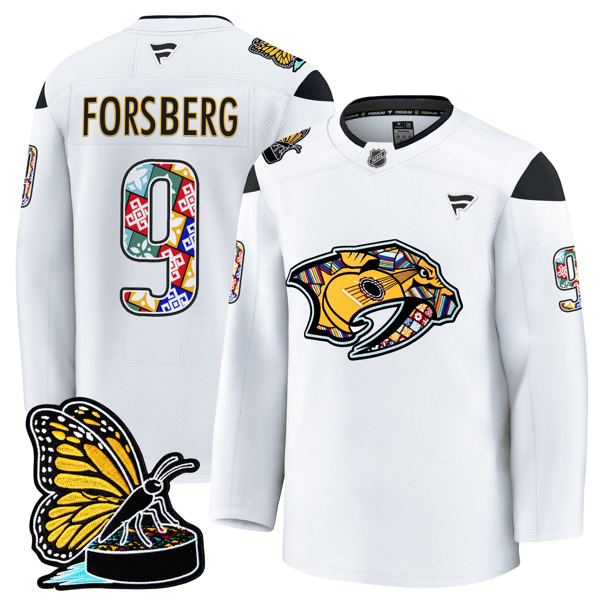 Men's Nashville Predators 2025 Hispanic Music Heritage Night Premium Jersey - All Stitched - Image 19