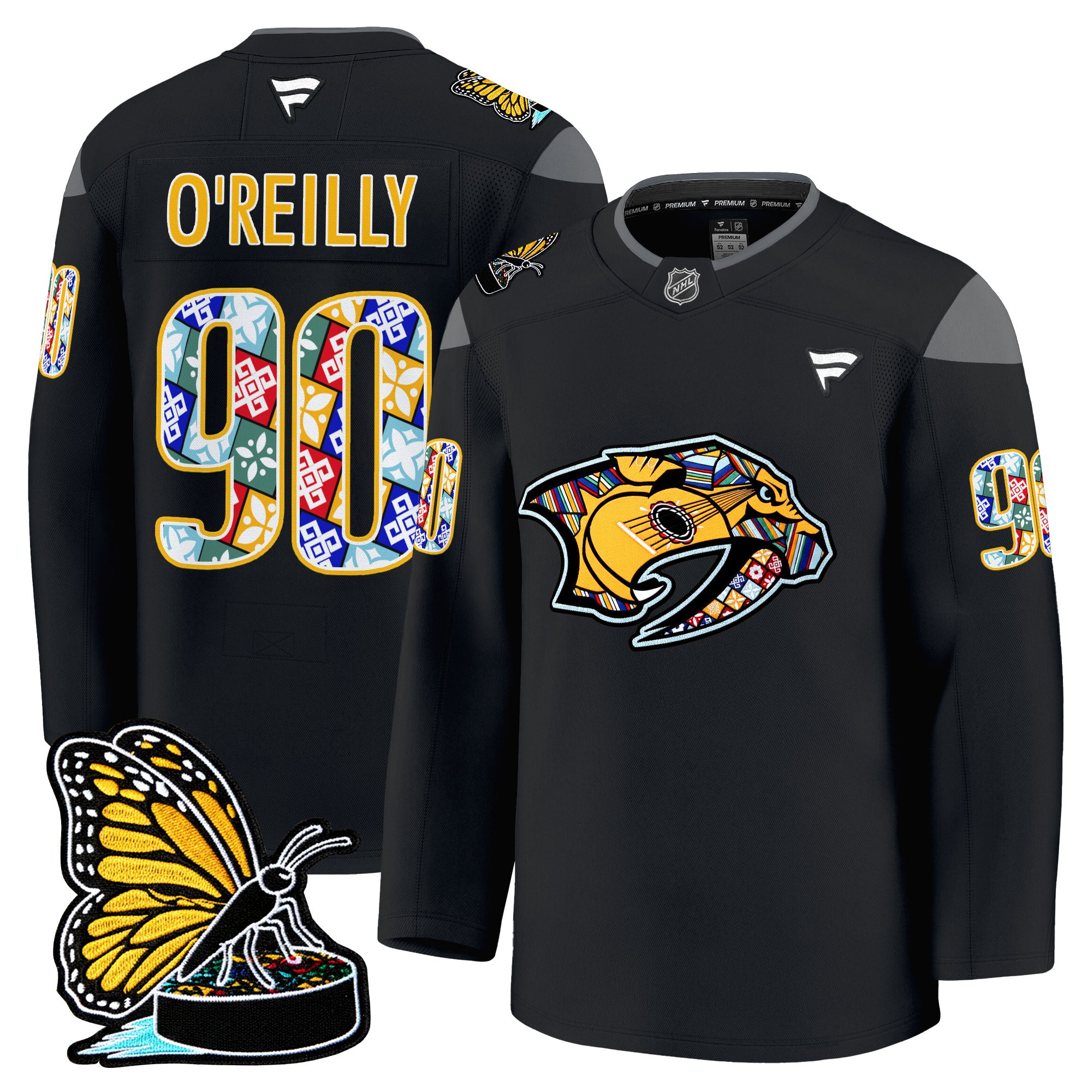 Men's Nashville Predators 2025 Hispanic Music Heritage Night Premium Jersey - All Stitched - Image 4