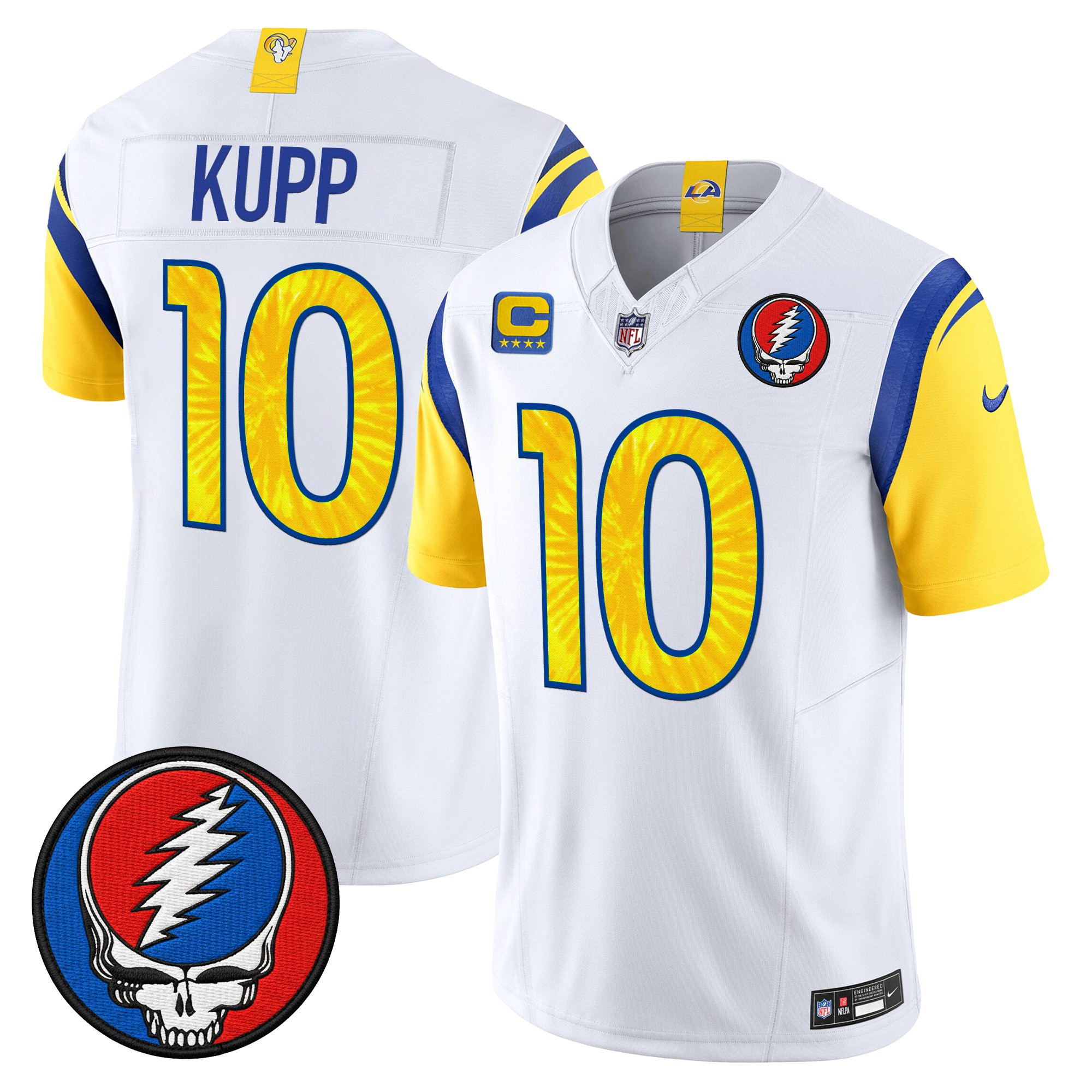 Men's Los Angeles Rams x Grateful Dead Vapor Limited Jersey - All Stitched - Image 16