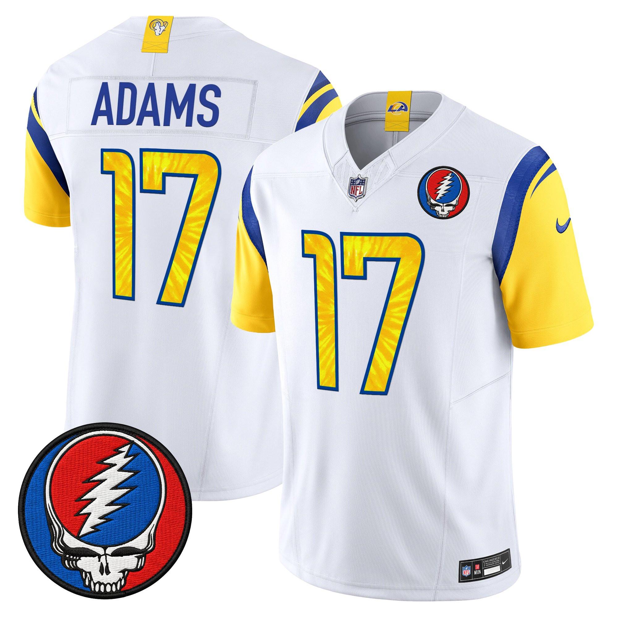 Men's Los Angeles Rams x Grateful Dead Vapor Limited Jersey - All Stitched - Image 20