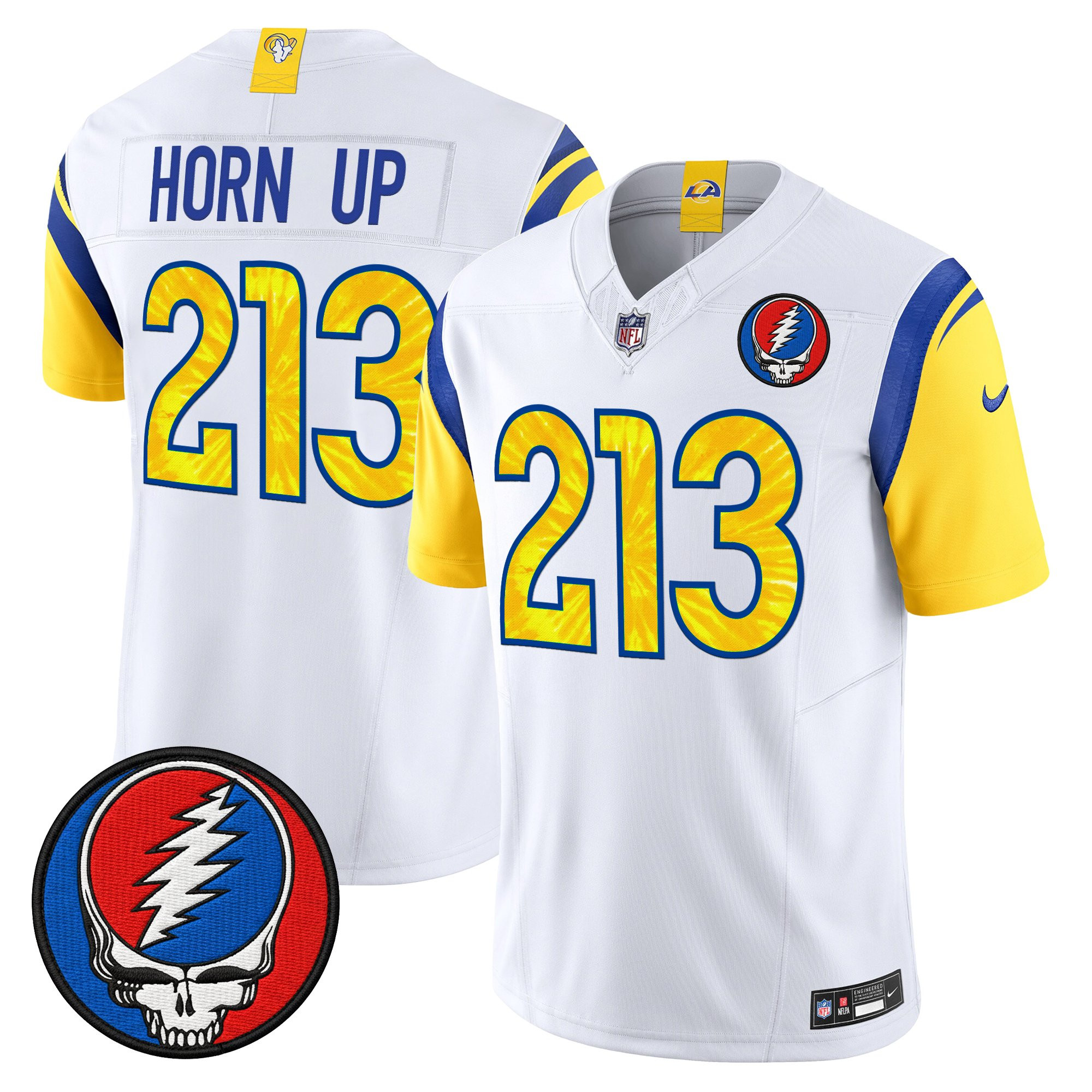 Men's Los Angeles Rams x Grateful Dead Vapor Limited Jersey - All Stitched - Image 12